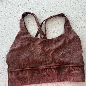 Lululemon energy bronze cross straps sport bra size 6